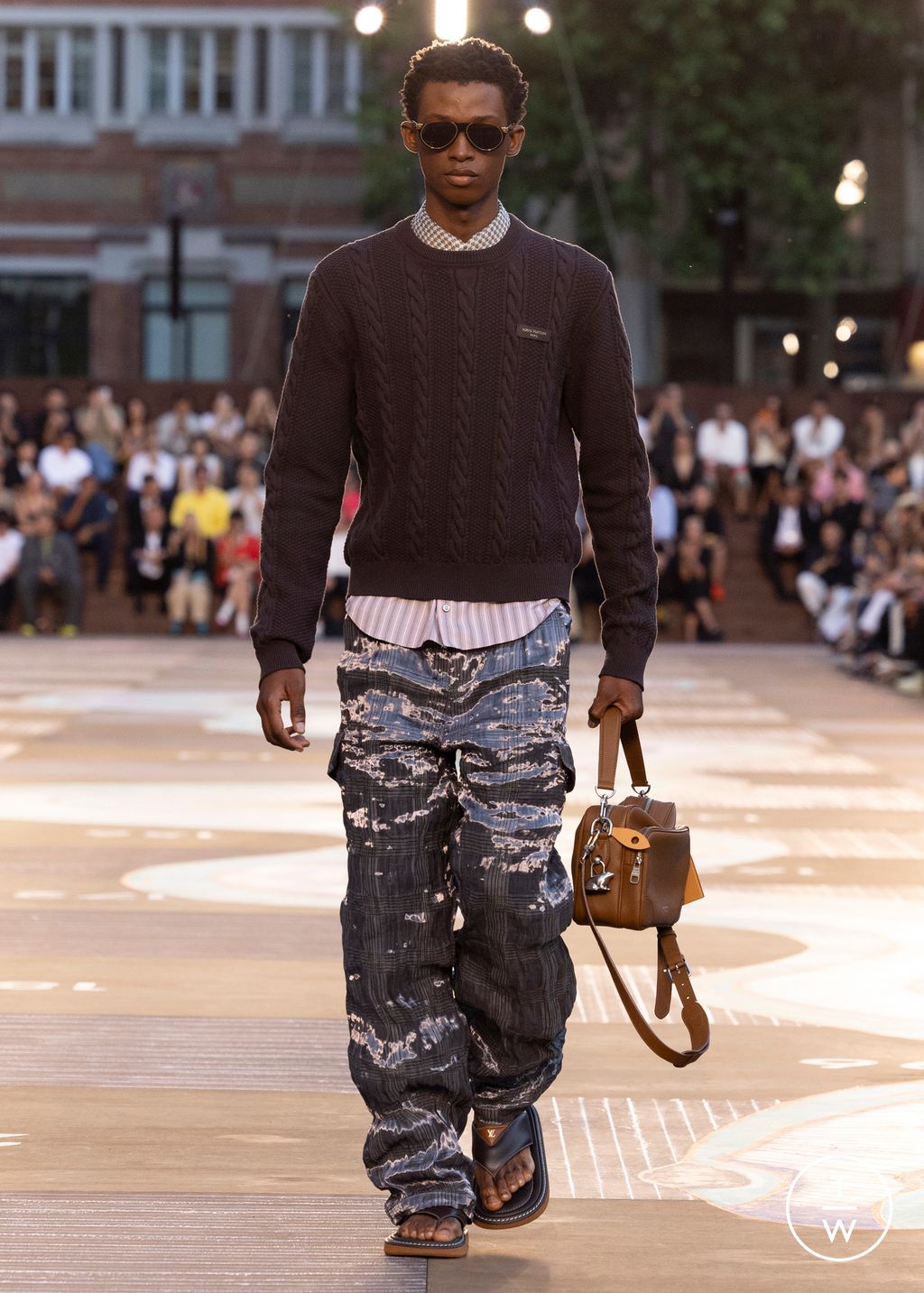 Fashion Week Paris Spring/Summer 2026 look 10 from the Louis Vuitton collection menswear
