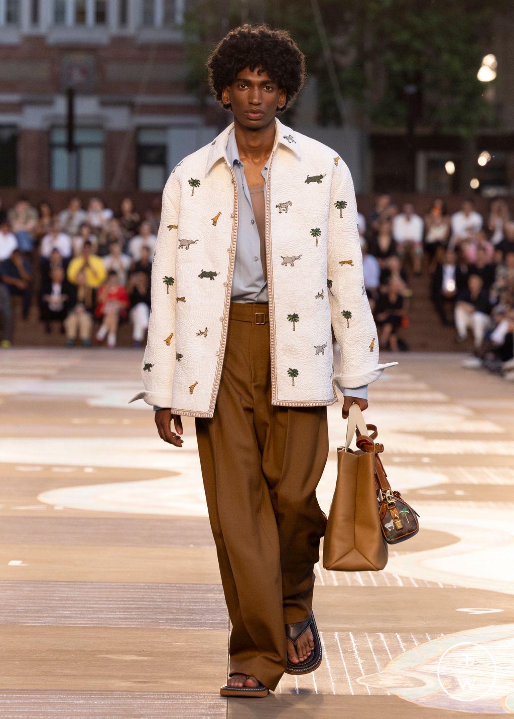 Fashion Week Paris Spring/Summer 2026 look 50 from the Louis Vuitton collection menswear