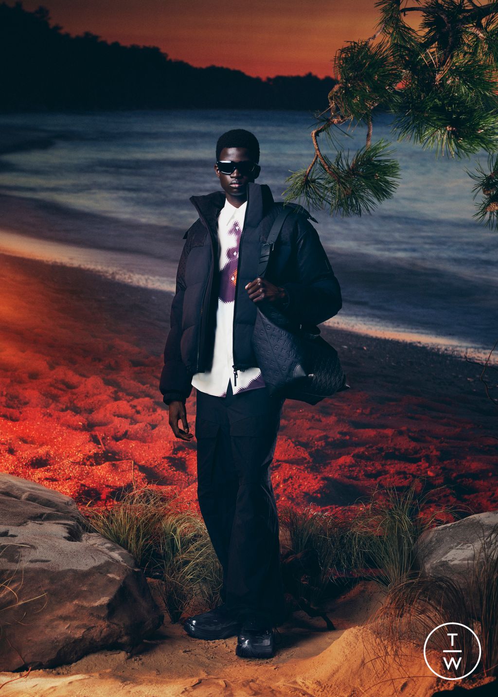 Fashion Week Paris Resort 2024 look 13 from the Louis Vuitton collection menswear
