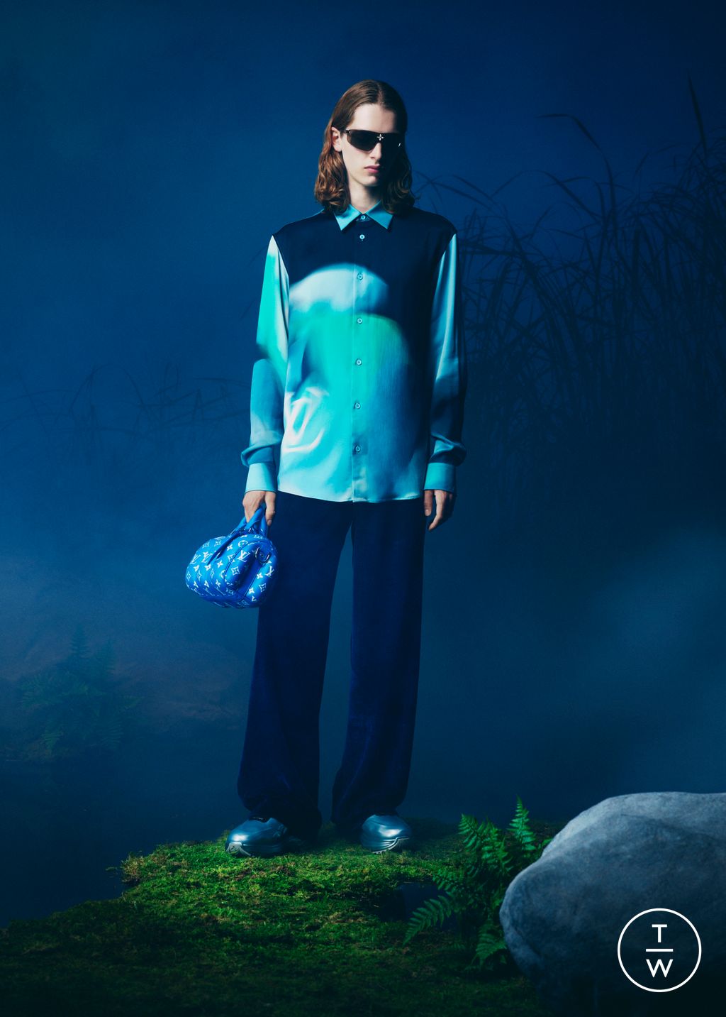 Fashion Week Paris Resort 2024 look 30 from the Louis Vuitton collection menswear