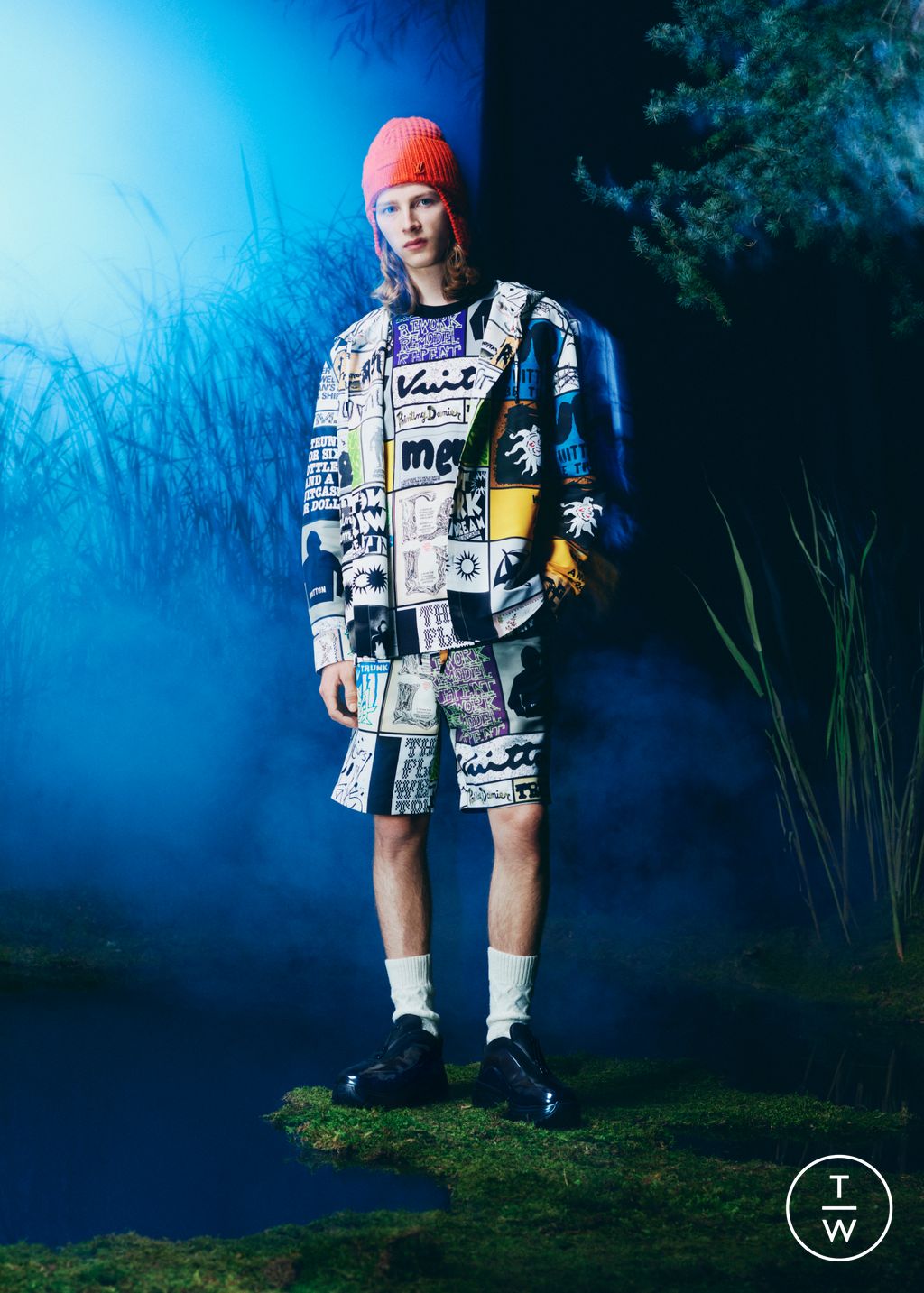 Fashion Week Paris Resort 2024 look 36 from the Louis Vuitton collection 男装