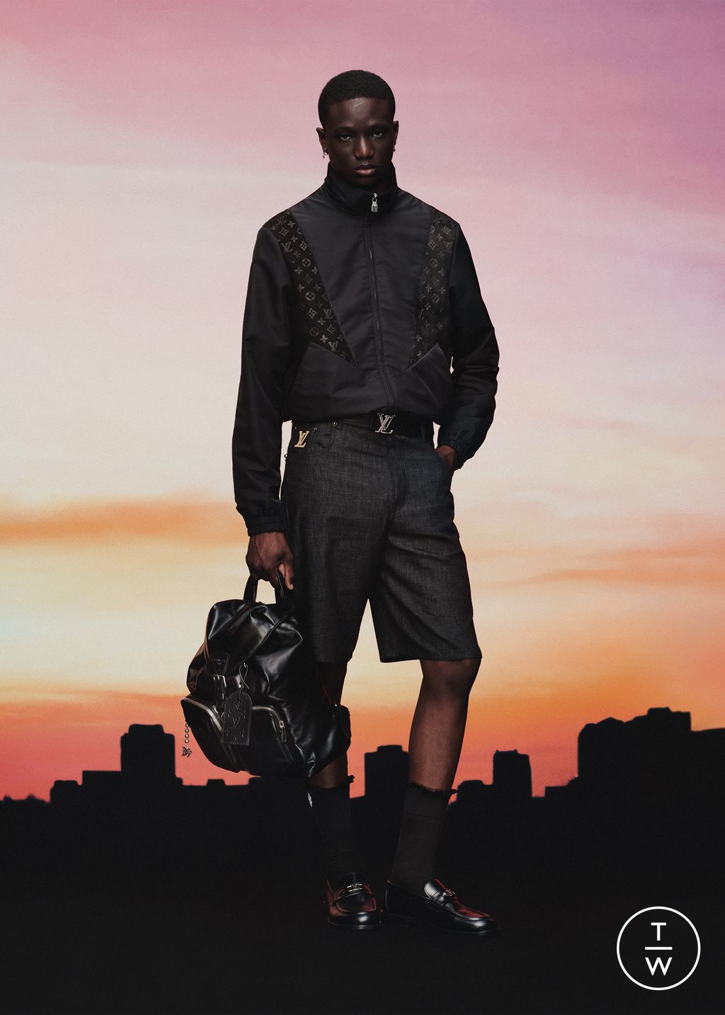 Fashion Week Paris Pre-Fall 2025 look 25 from the Louis Vuitton collection menswear