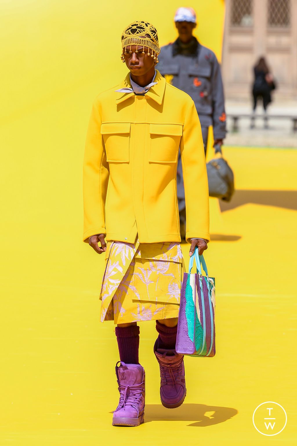 Fashion Week Paris Spring/Summer 2023 look 51 from the Louis Vuitton collection 男装