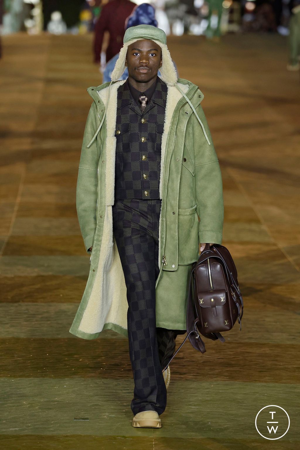 Fashion Week Paris Spring/Summer 2024 look 22 from the Louis Vuitton collection menswear