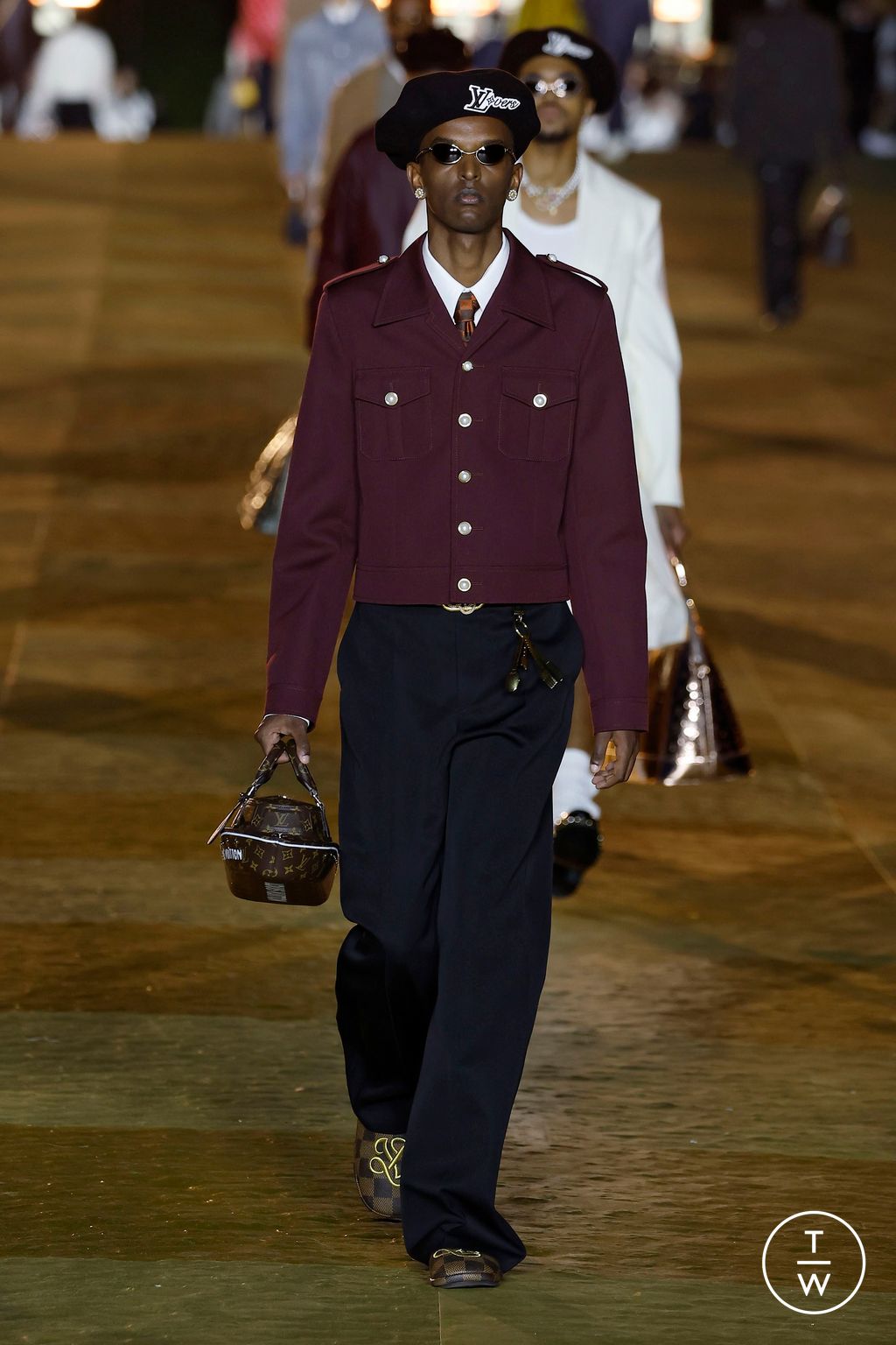 Fashion Week Paris Spring/Summer 2024 look 55 from the Louis Vuitton collection menswear