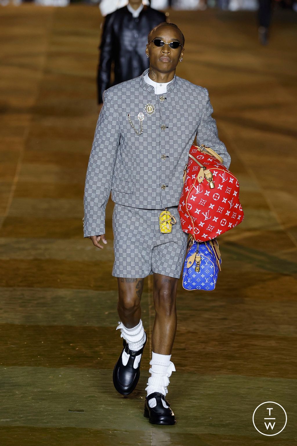 Fashion Week Paris Spring/Summer 2024 look 66 from the Louis Vuitton collection menswear