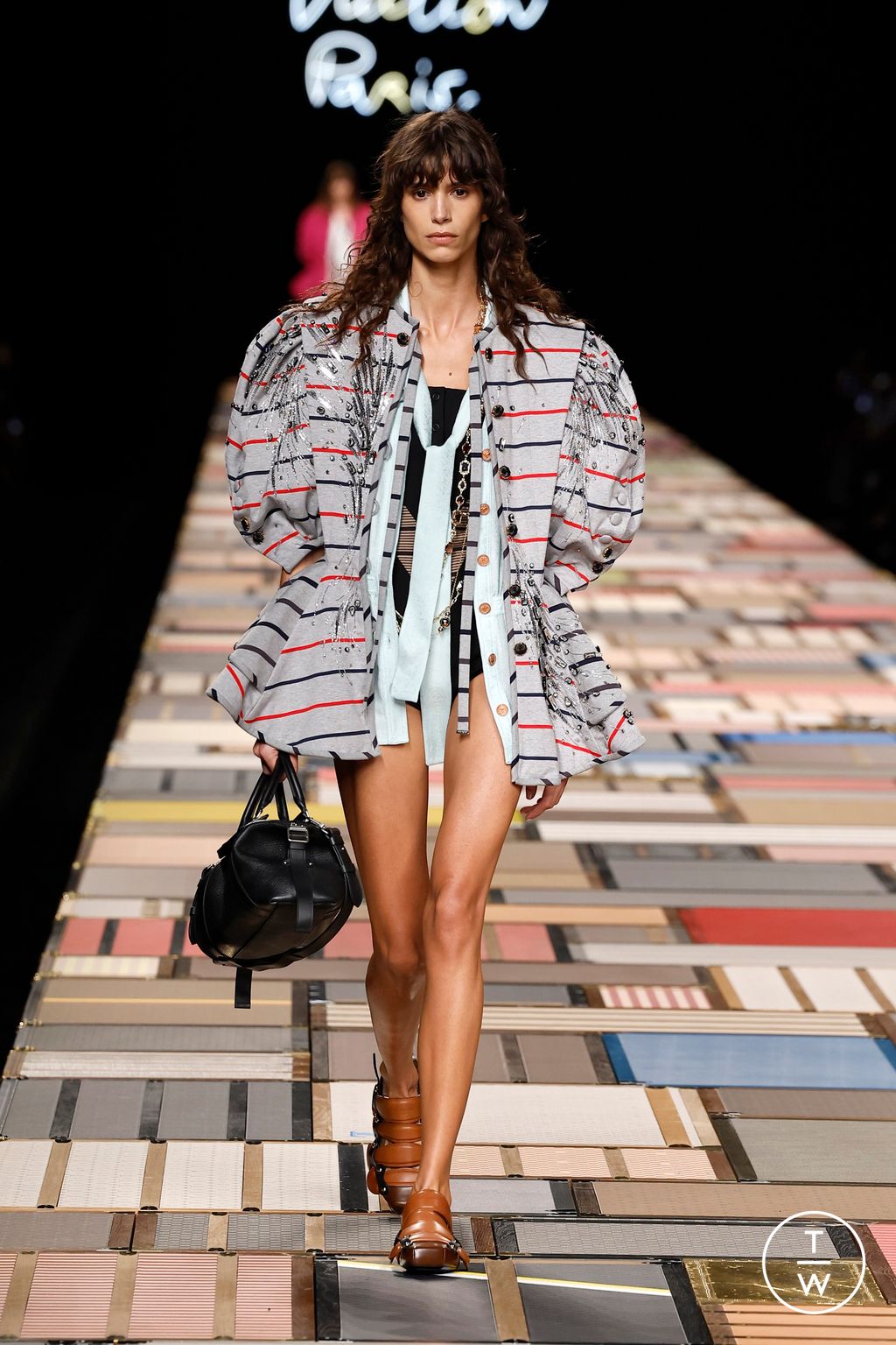 Fashion Week Paris Spring/Summer 2025 look 1 from the Louis Vuitton collection womenswear