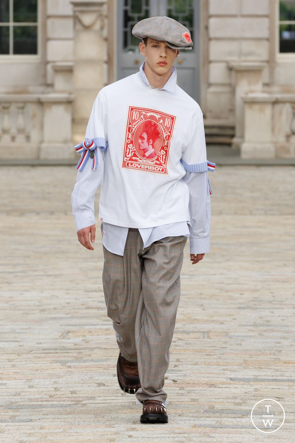 Fashion Week London Spring-Summer 2025 look 3 from the Charles Jeffrey LOVERBOY collection 男装