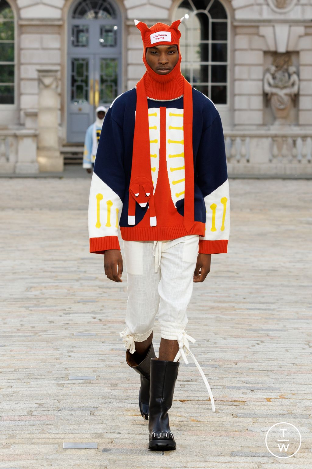 Fashion Week London Spring-Summer 2025 look 28 from the Charles Jeffrey LOVERBOY collection 男装
