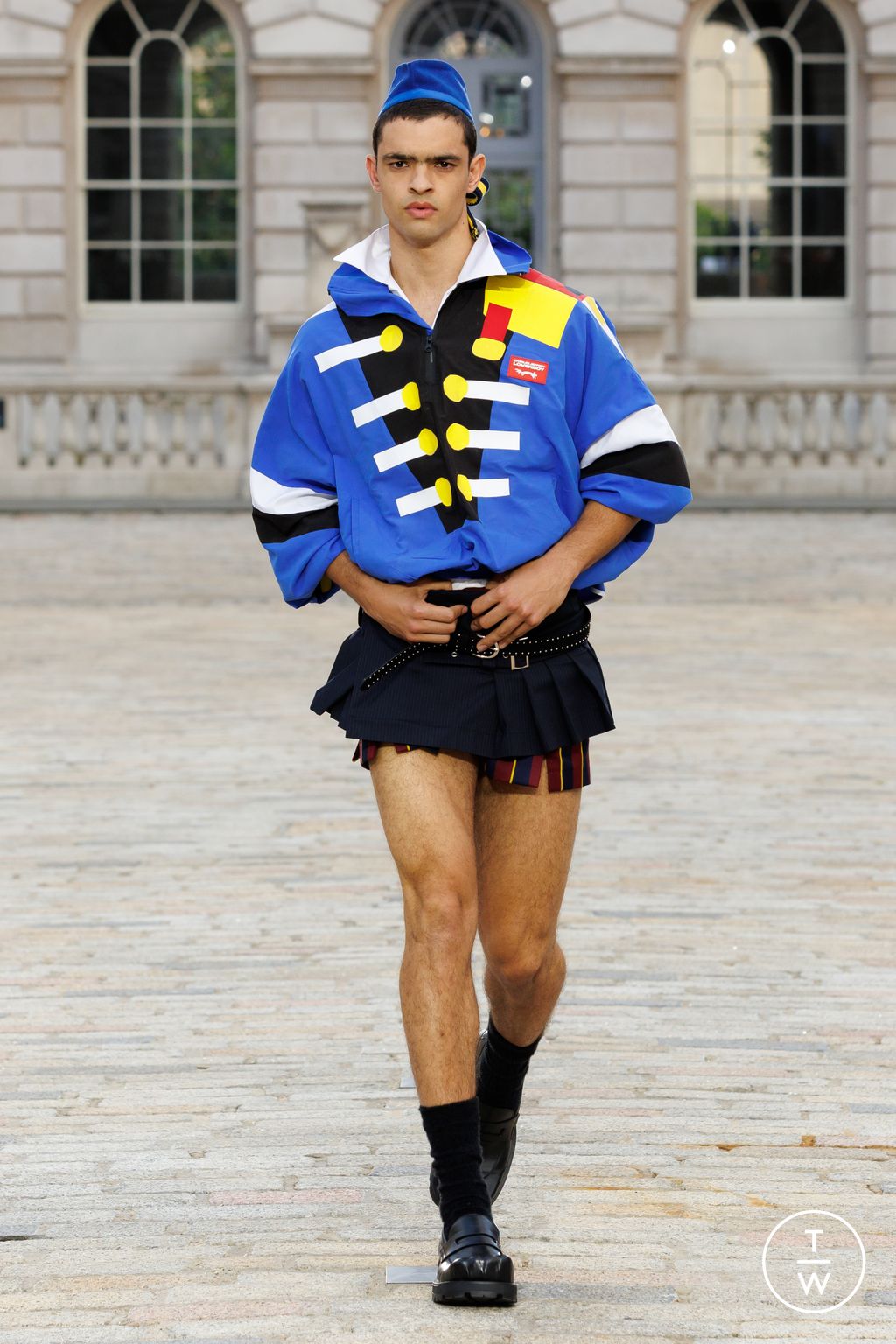 Fashion Week London Spring-Summer 2025 look 31 from the Charles Jeffrey LOVERBOY collection menswear
