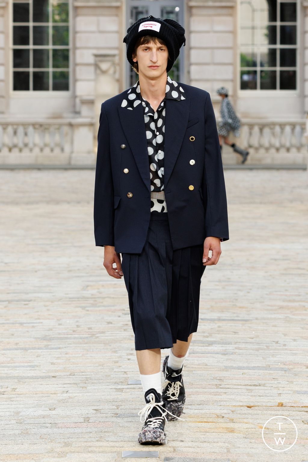 Fashion Week London Spring-Summer 2025 look 35 from the Charles Jeffrey LOVERBOY collection menswear