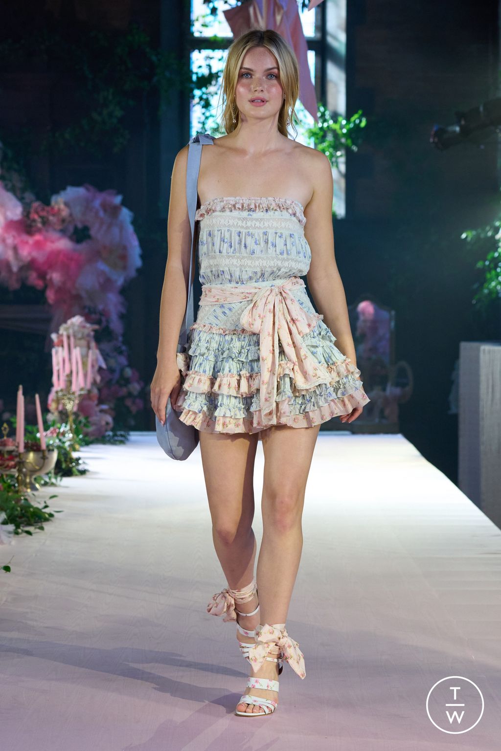 Fashion Week New York Spring/Summer 2024 look 7 from the LoveShackFancy collection womenswear