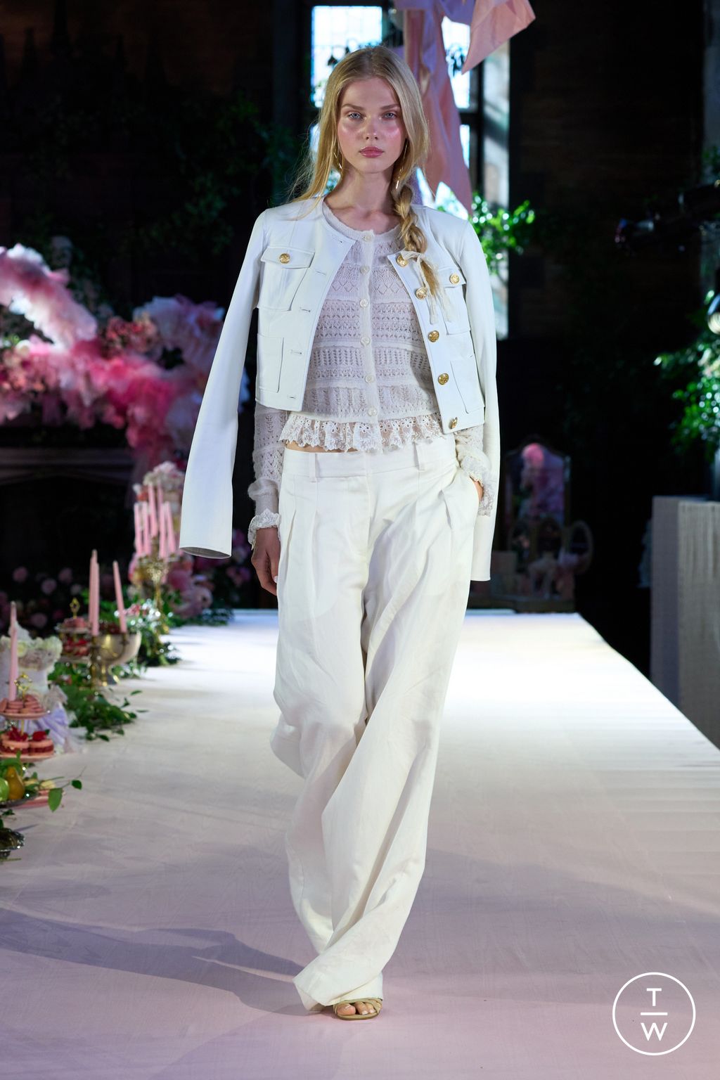 Fashion Week New York Spring/Summer 2024 look 13 from the LoveShackFancy collection womenswear