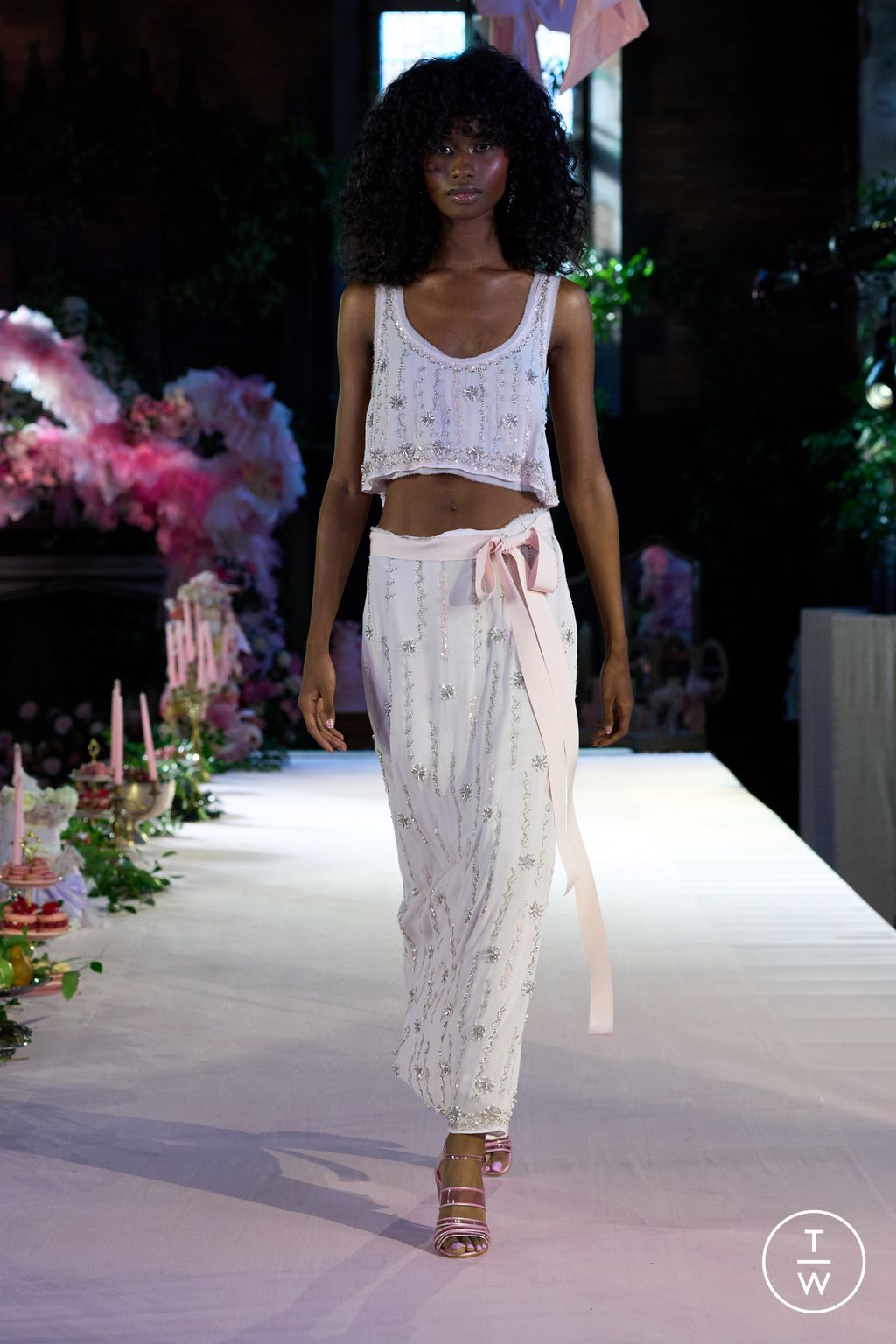 Fashion Week New York Spring/Summer 2024 look 24 from the LoveShackFancy collection womenswear