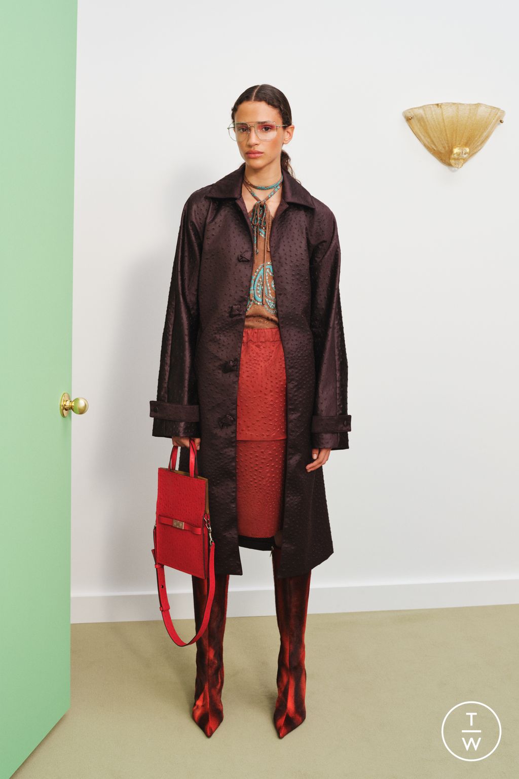 Fashion Week New York Resort 2025 look 18 from the Tory Burch collection womenswear