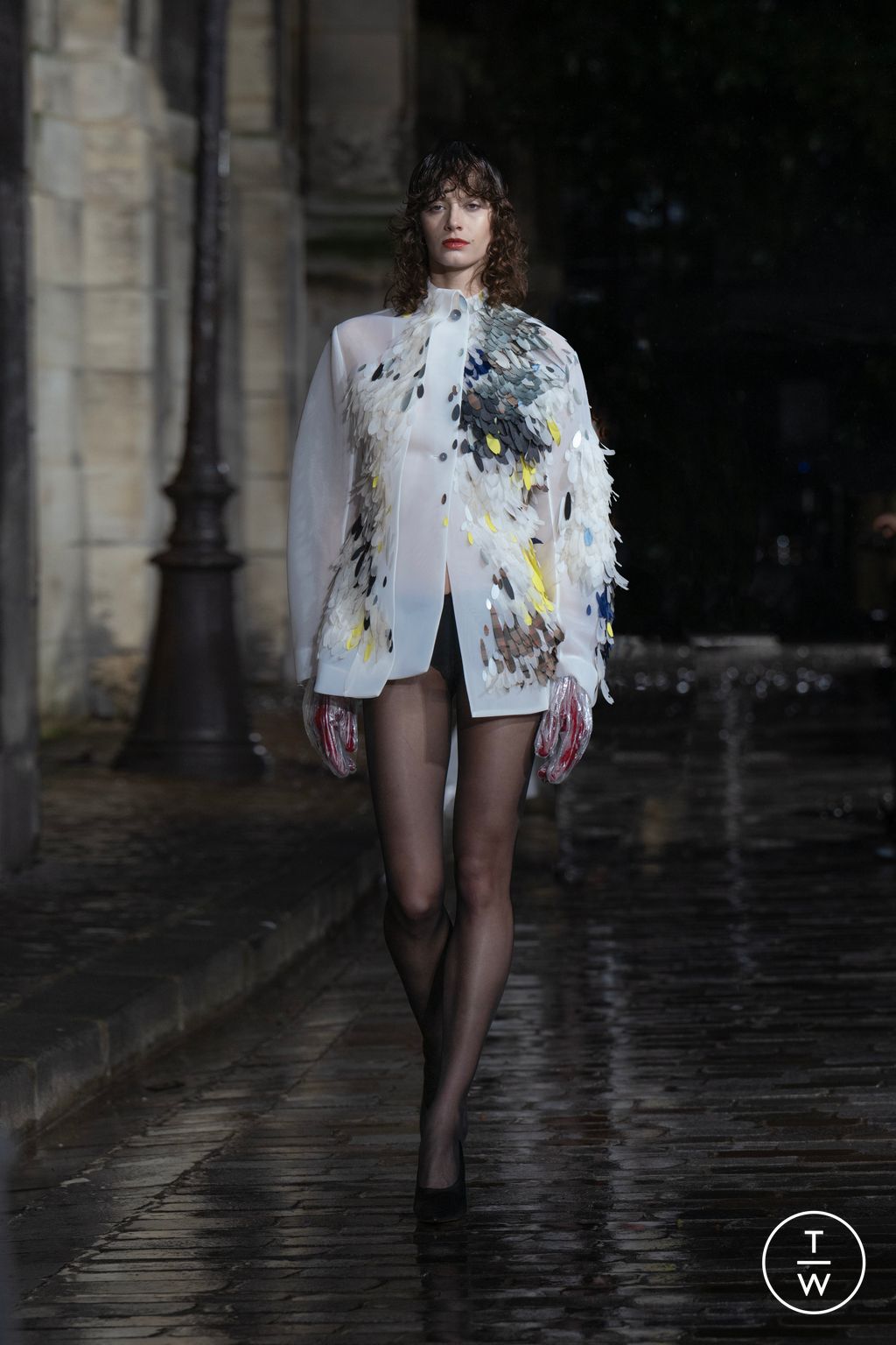 Fashion Week Paris Fall/Winter 2024 look 3 from the Lùchen collection 女装