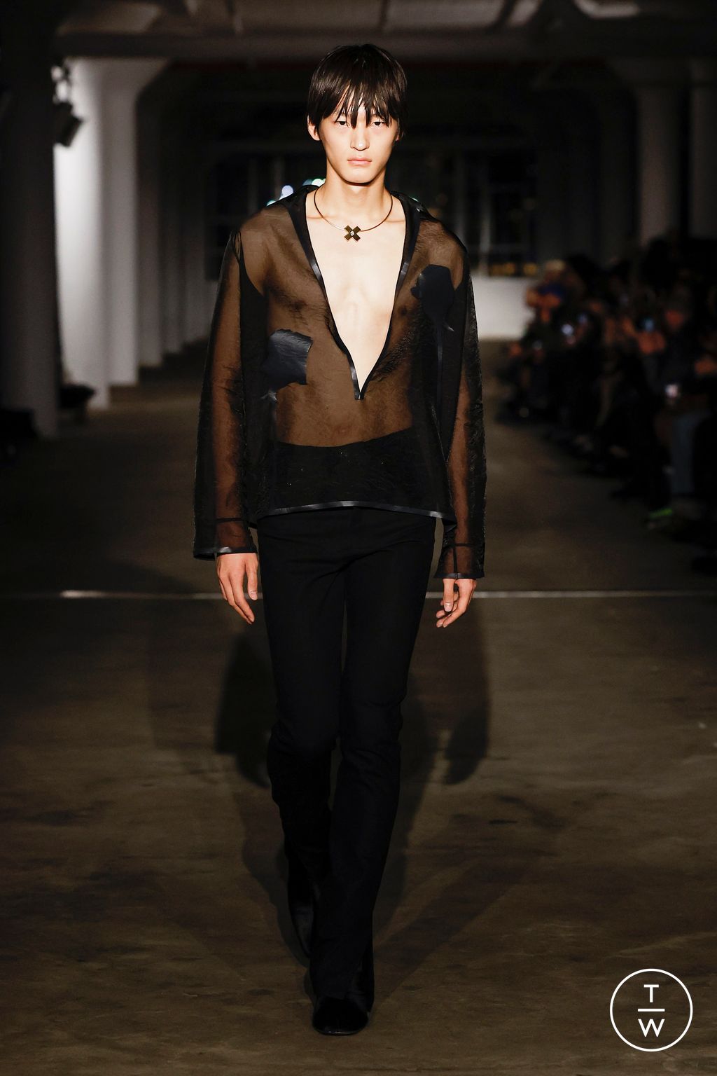 Fashion Week New York Fall/Winter 2024 look 9 de la collection Ludovic de Saint Sernin womenswear