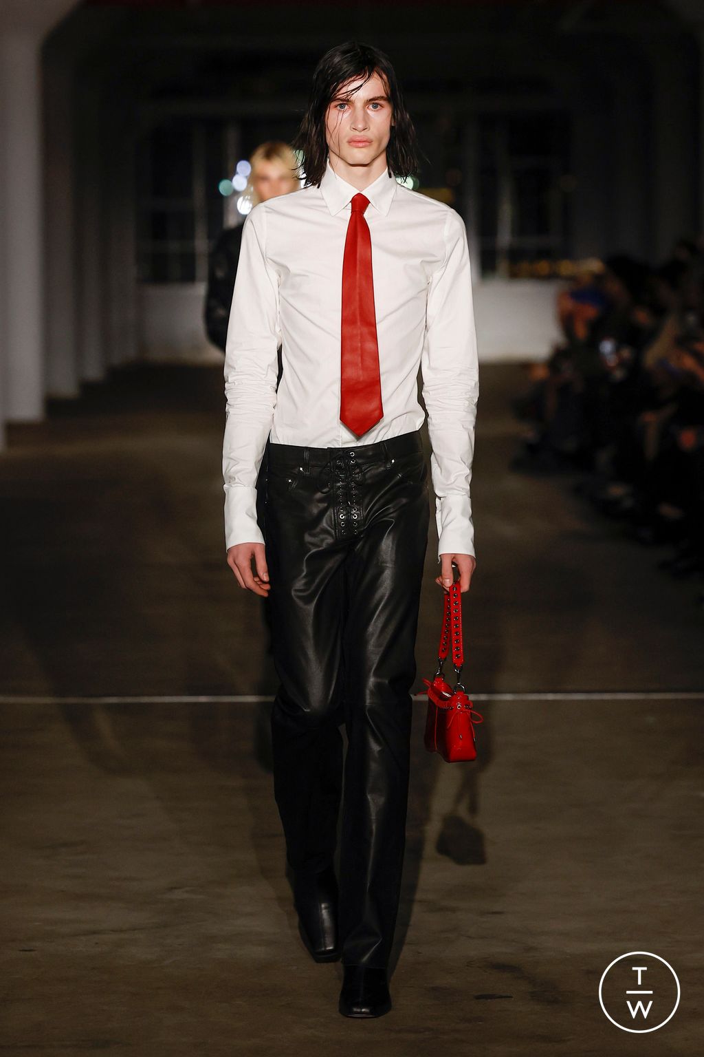 Fashion Week New York Fall/Winter 2024 look 24 from the Ludovic de Saint Sernin collection womenswear