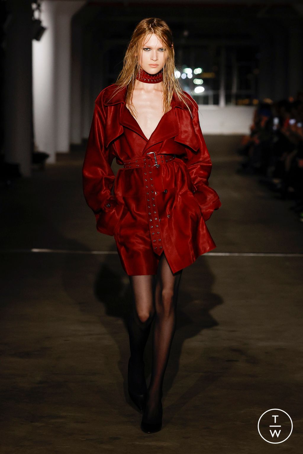Fashion Week New York Fall/Winter 2024 look 28 from the Ludovic de Saint Sernin collection 女装