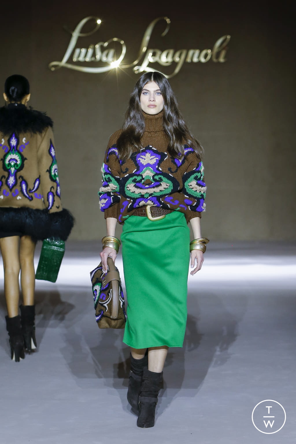 Fashion Week Milan Fall/Winter 2022 look 20 from the Luisa Spagnoli collection womenswear