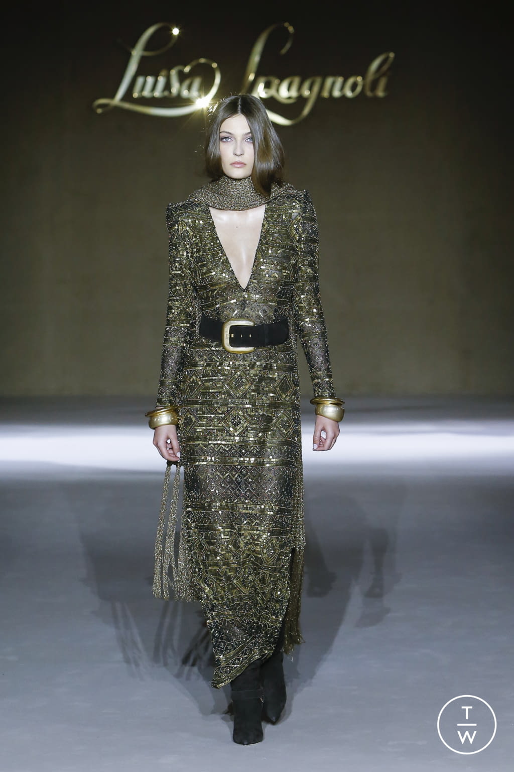 Fashion Week Milan Fall/Winter 2022 look 3 from the Luisa Spagnoli collection womenswear