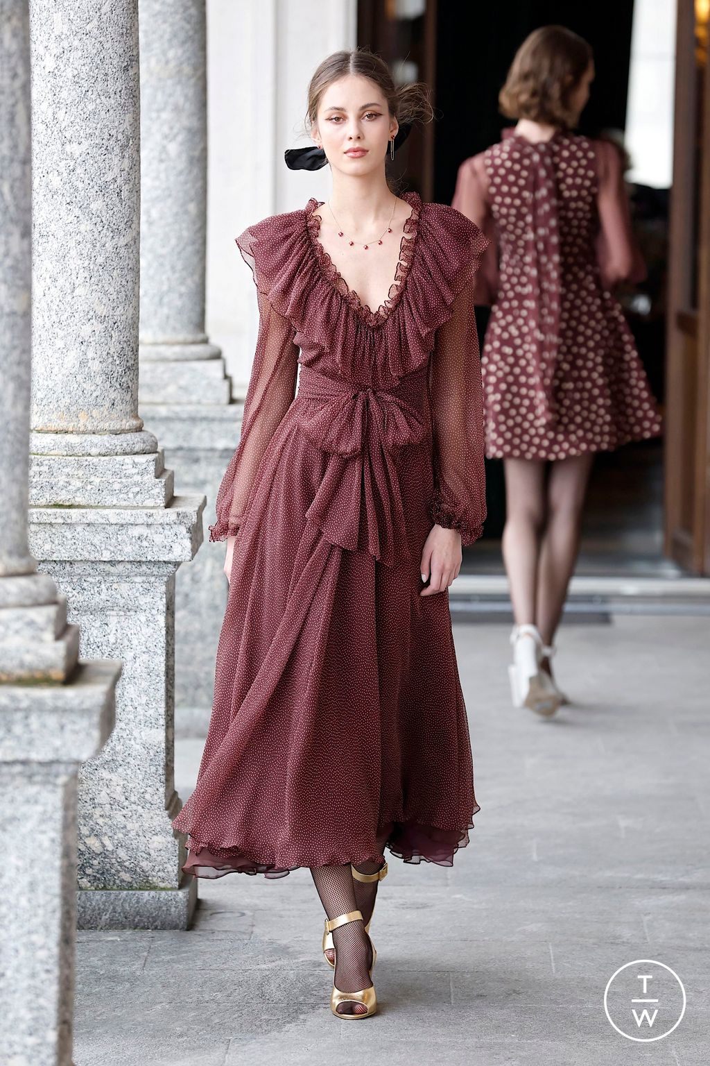 Fashion Week Milan Fall/Winter 2025 look 28 from the Luisa Beccaria collection womenswear