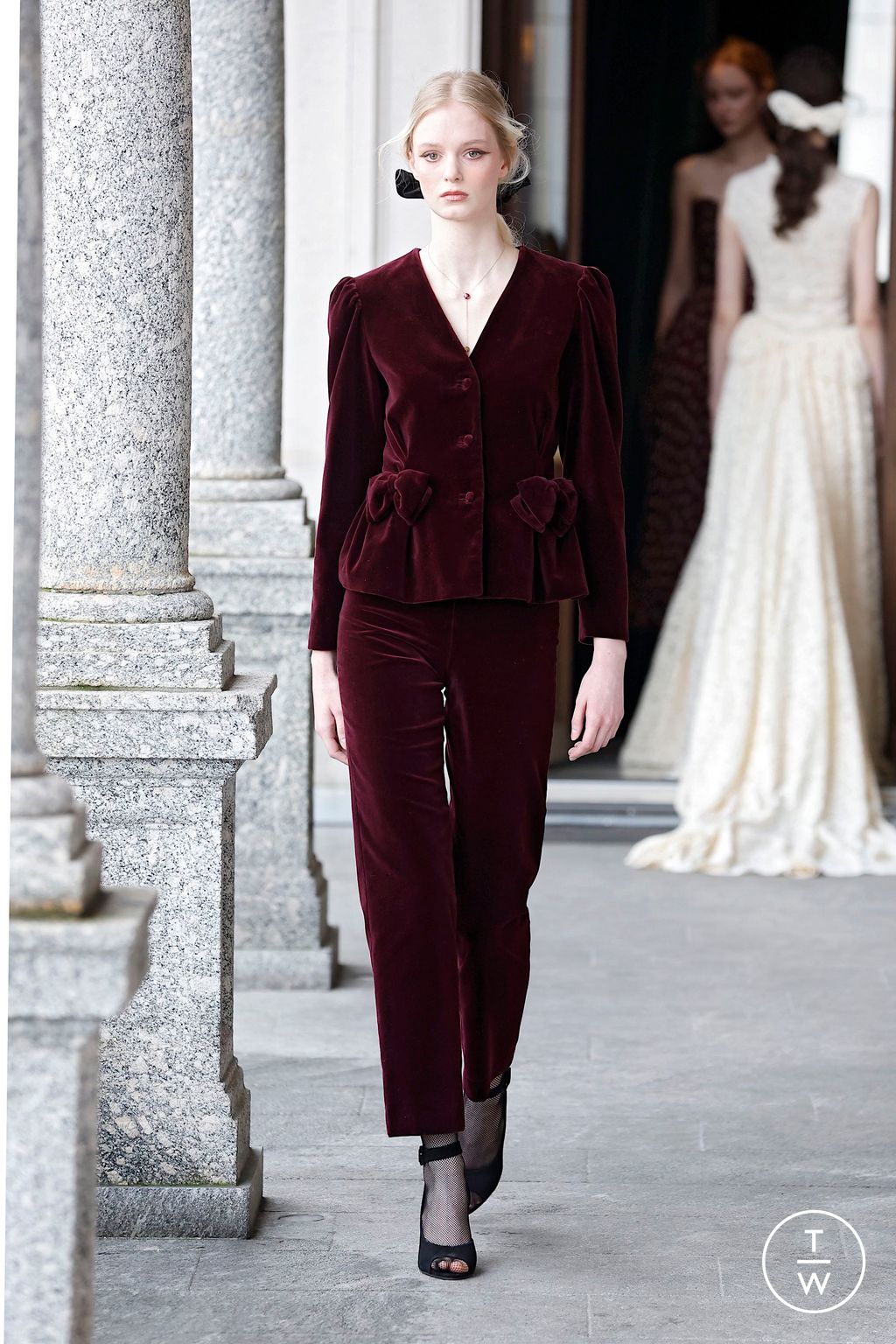 Fashion Week Milan Fall/Winter 2025 look 30 from the Luisa Beccaria collection womenswear