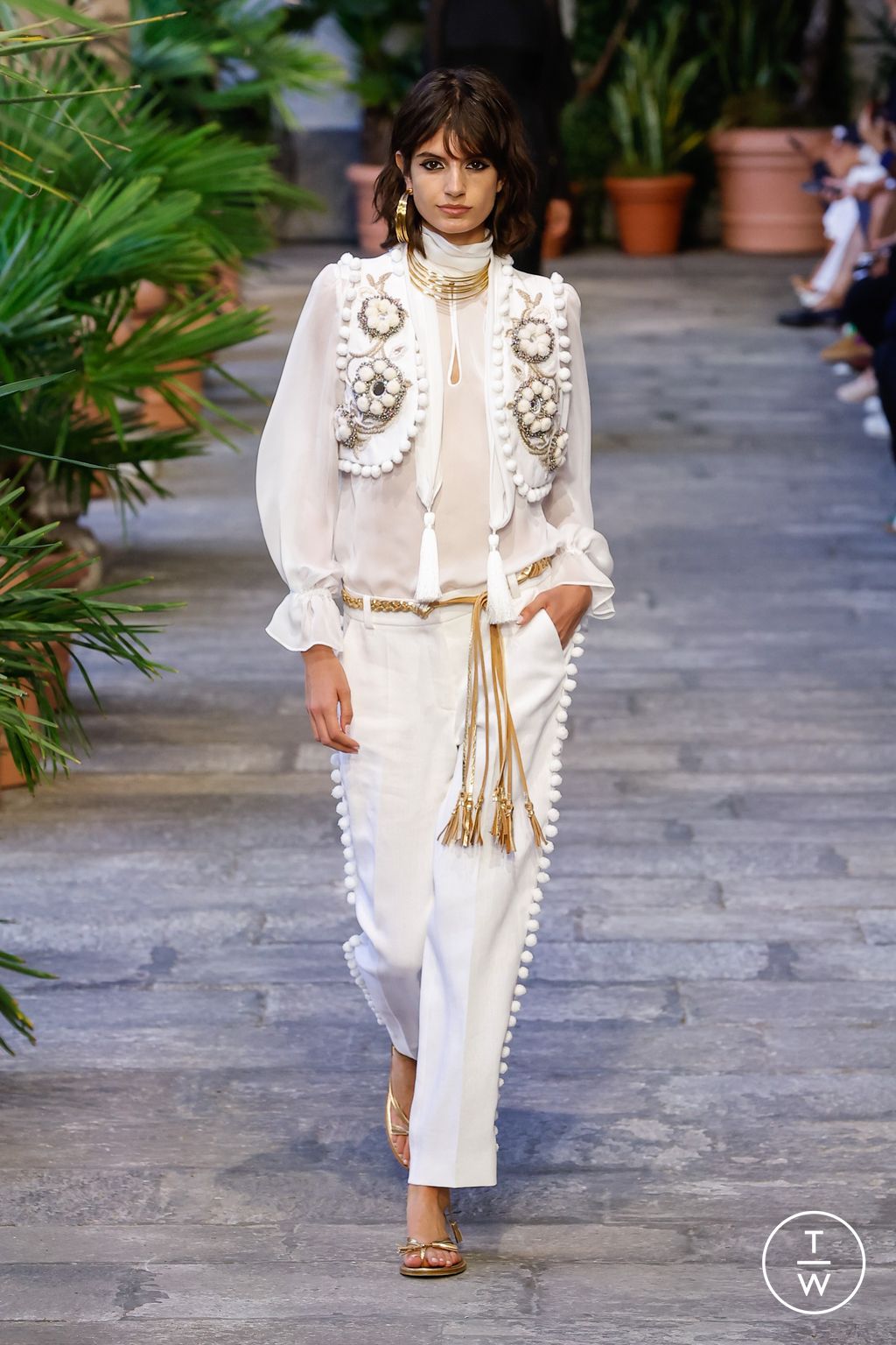 Fashion Week Milan Spring/Summer 2024 look 45 from the Luisa Spagnoli collection womenswear