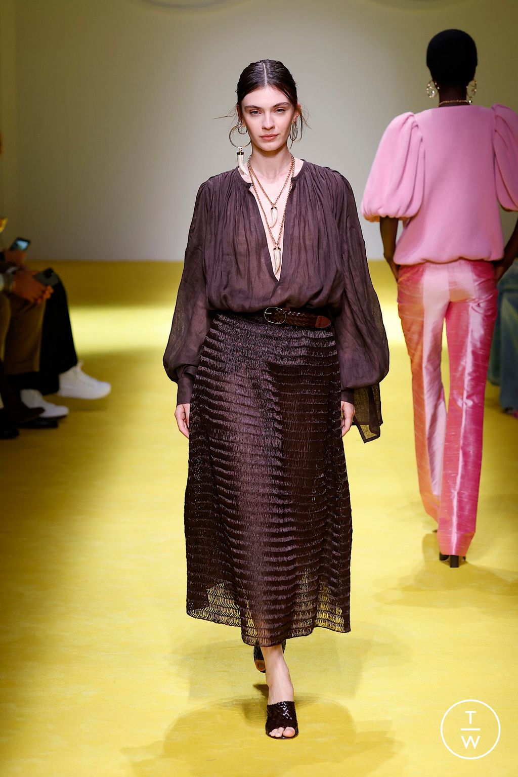 Fashion Week Milan Spring-Summer 2025 look 7 from the Luisa Spagnoli collection womenswear