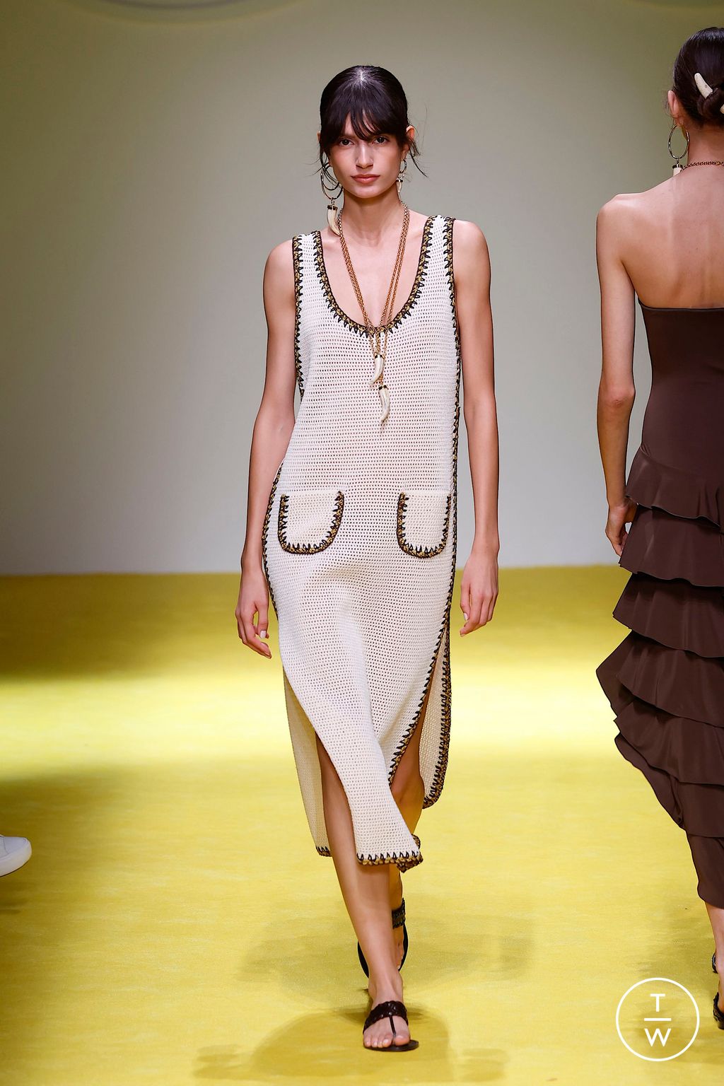 Fashion Week Milan Spring-Summer 2025 look 12 from the Luisa Spagnoli collection womenswear