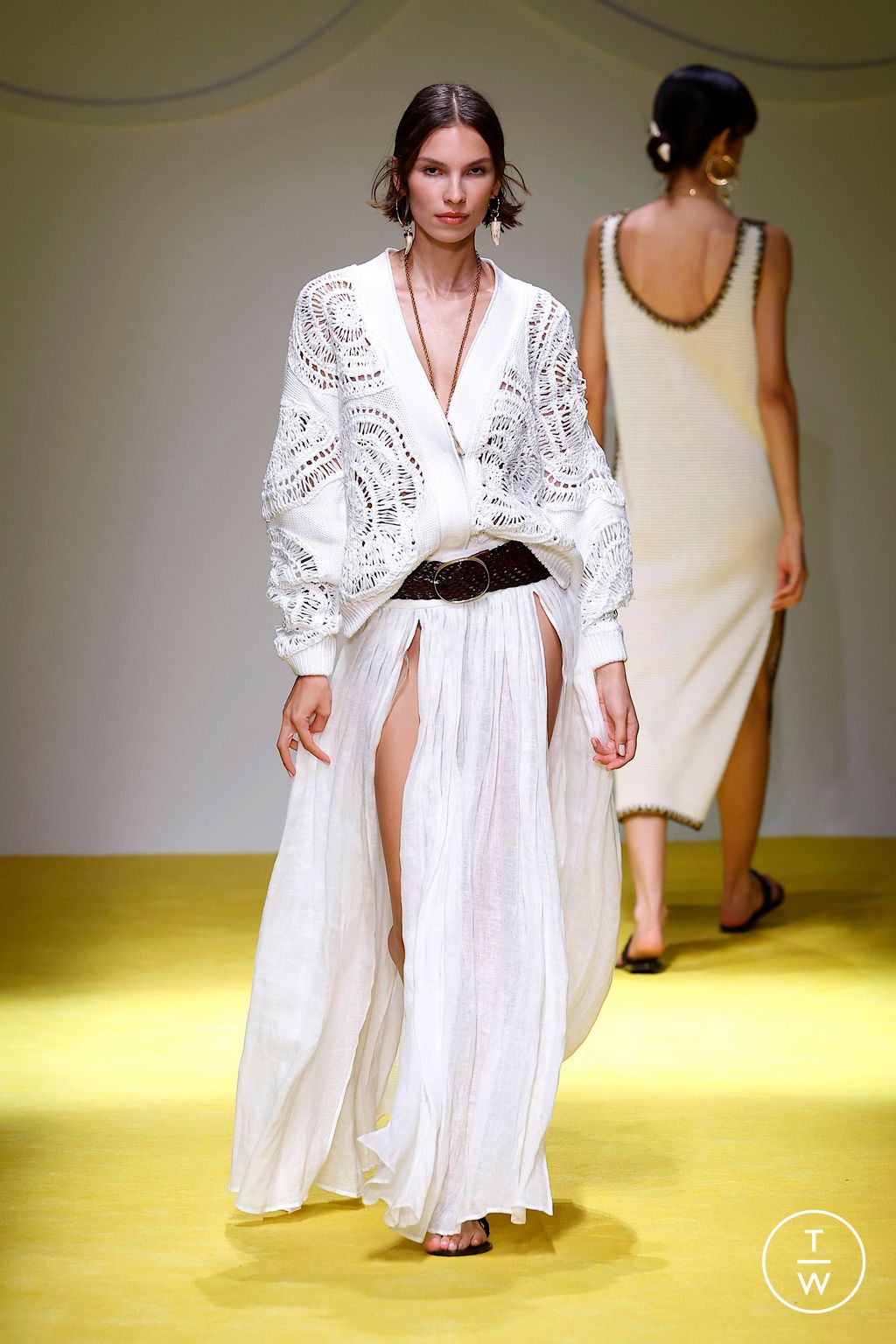Fashion Week Milan Spring-Summer 2025 look 15 from the Luisa Spagnoli collection womenswear