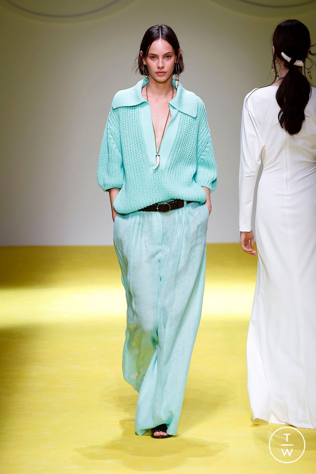 Fashion Week Milan Spring/Summer 2025 look 21 from the Luisa Spagnoli collection womenswear