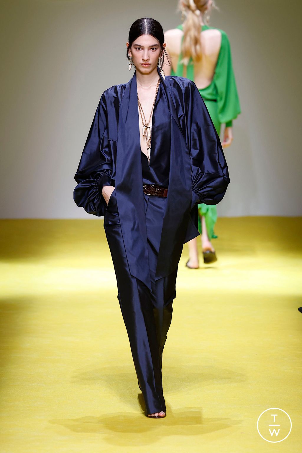 Fashion Week Milan Spring-Summer 2025 look 38 from the Luisa Spagnoli collection womenswear