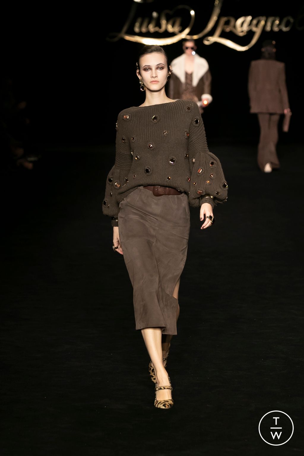 Fashion Week Milan Fall/Winter 2023 look 4 from the Luisa Spagnoli collection womenswear