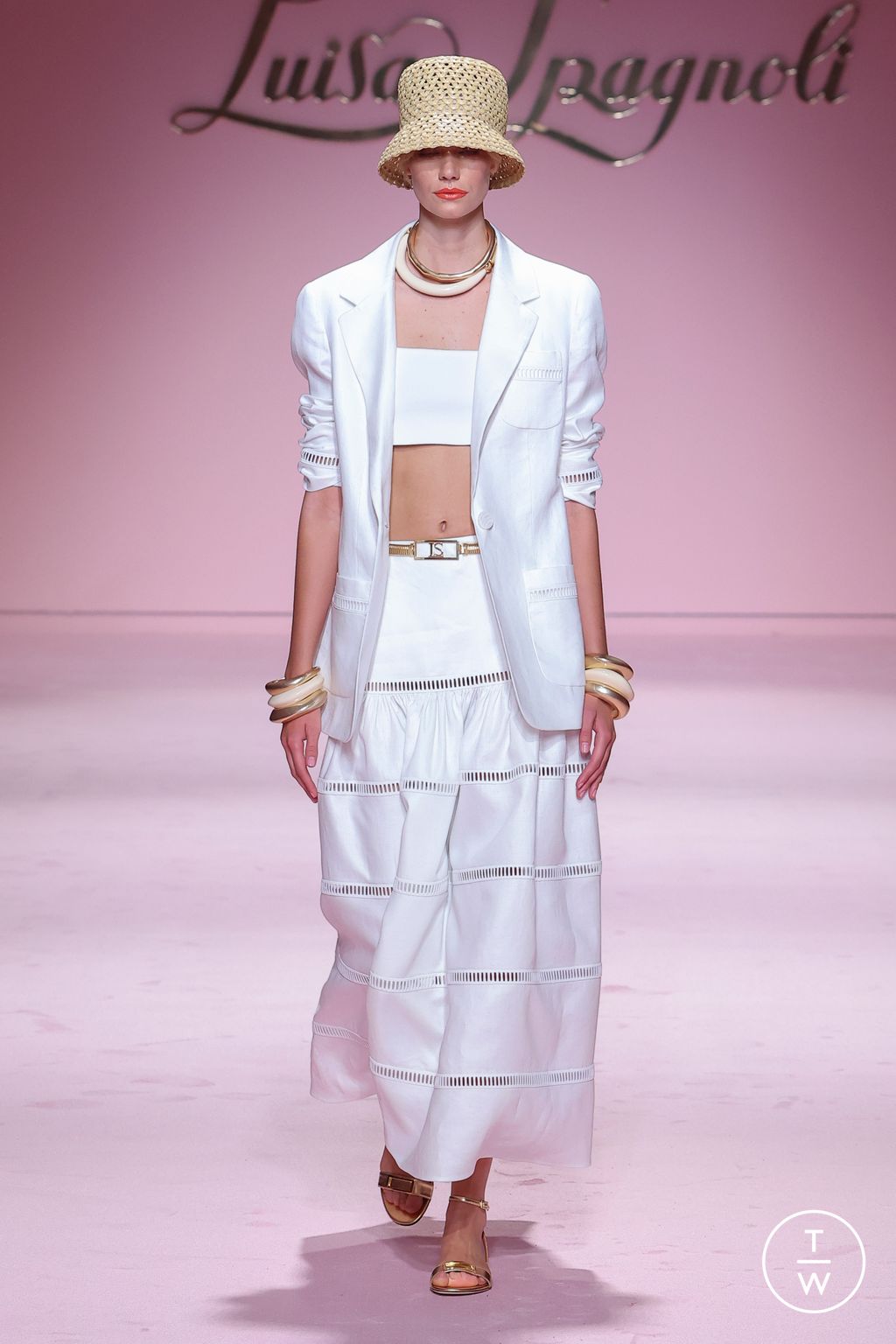 Fashion Week Milan Spring/Summer 2023 look 47 from the Luisa Spagnoli collection womenswear