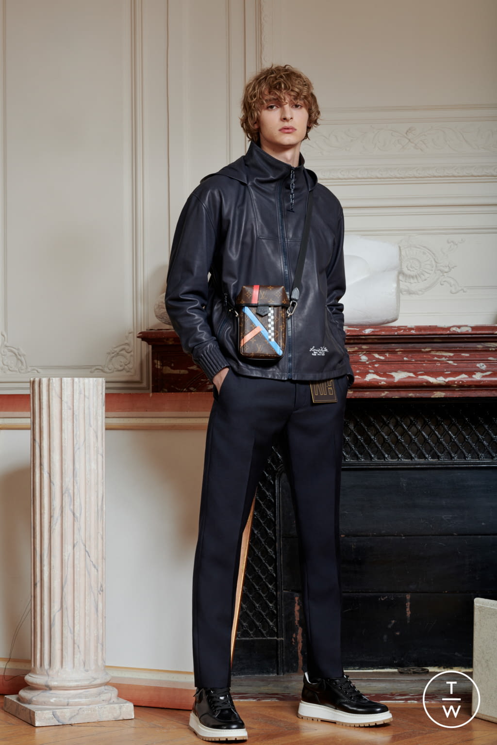 Fashion Week Paris Pre-Fall 2020 look 30 from the Louis Vuitton collection menswear
