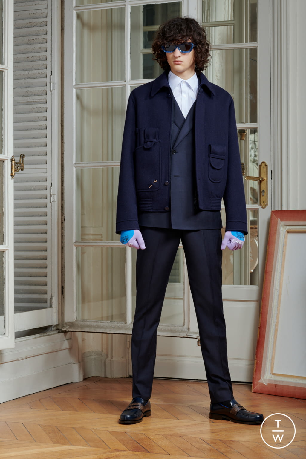 Fashion Week Paris Pre-Fall 2020 look 39 from the Louis Vuitton collection menswear