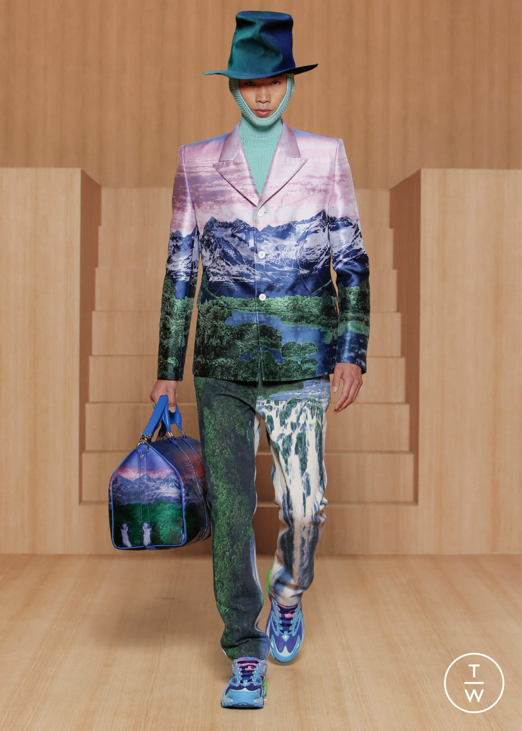 Fashion Week Paris Spring/Summer 2022 look 72 from the Louis Vuitton collection 男装