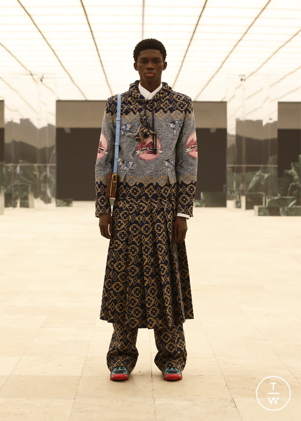 Fashion Week Paris Fall/Winter 2021 look 67 from the Louis Vuitton collection menswear