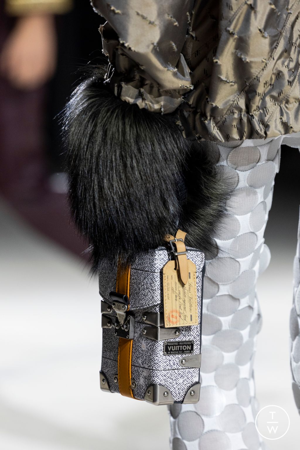 Fashion Week Paris Fall/Winter 2024 look 18 de la collection Louis Vuitton womenswear accessories