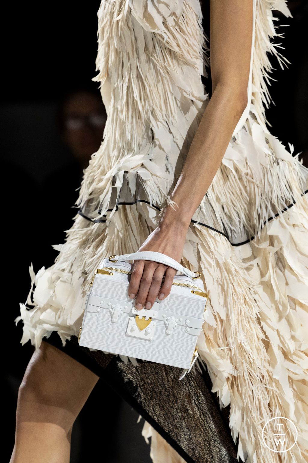 Fashion Week Paris Fall/Winter 2024 look 41 from the Louis Vuitton collection womenswear accessories