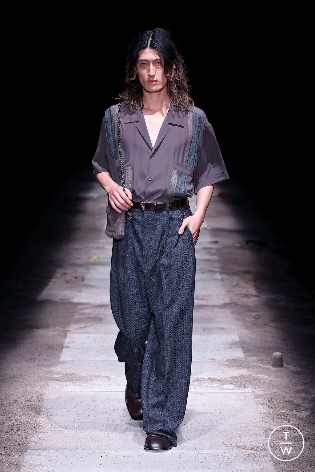 Fashion Week Milan Fall/Winter 2025 look 20 de la collection Magliano menswear