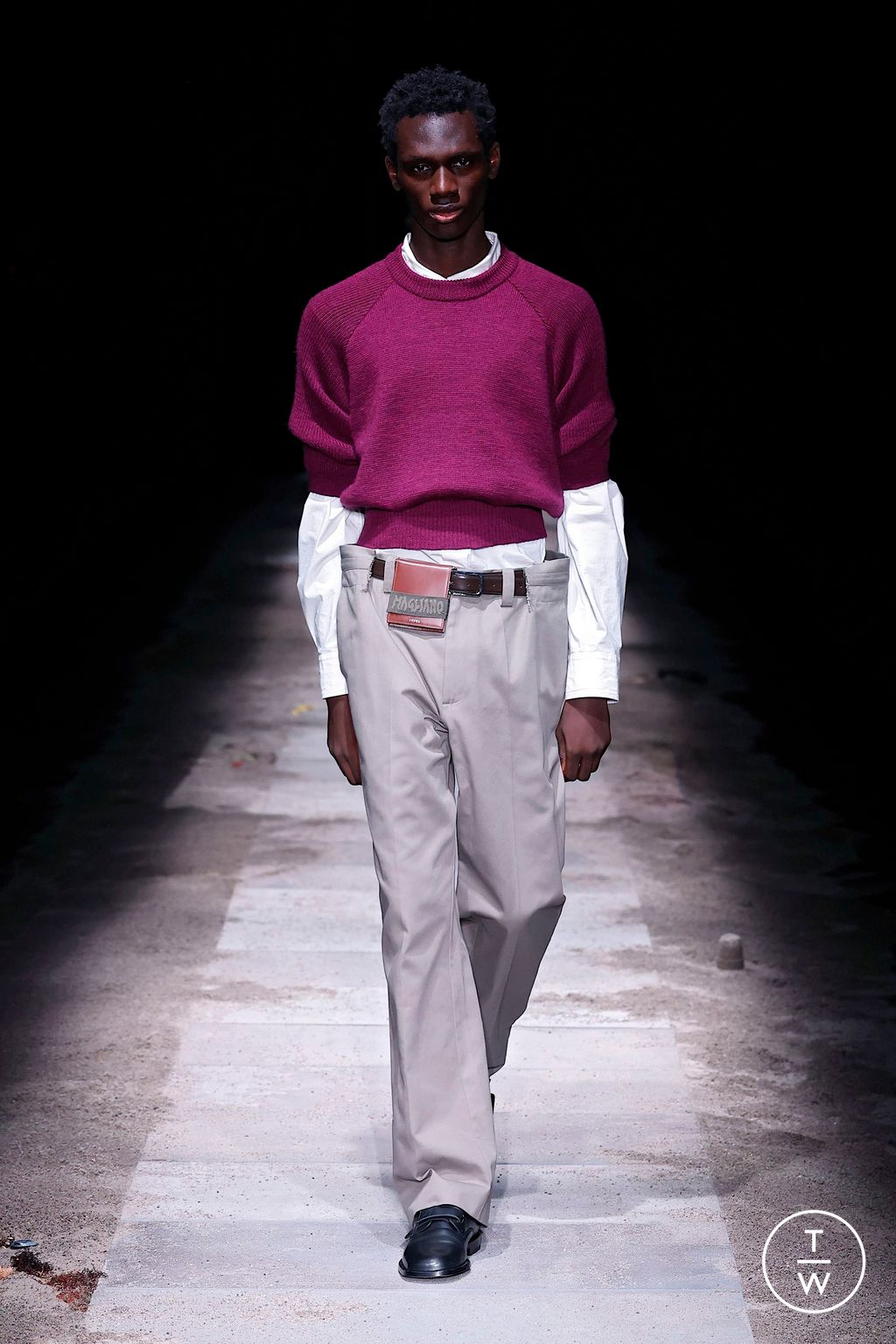 Fashion Week Milan Fall/Winter 2025 look 22 de la collection Magliano menswear