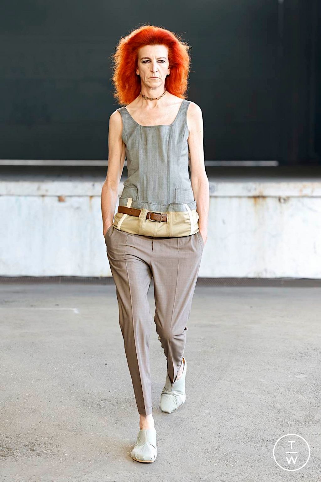 Fashion Week Milan Spring/Summer 2025 look 11 from the Magliano collection menswear
