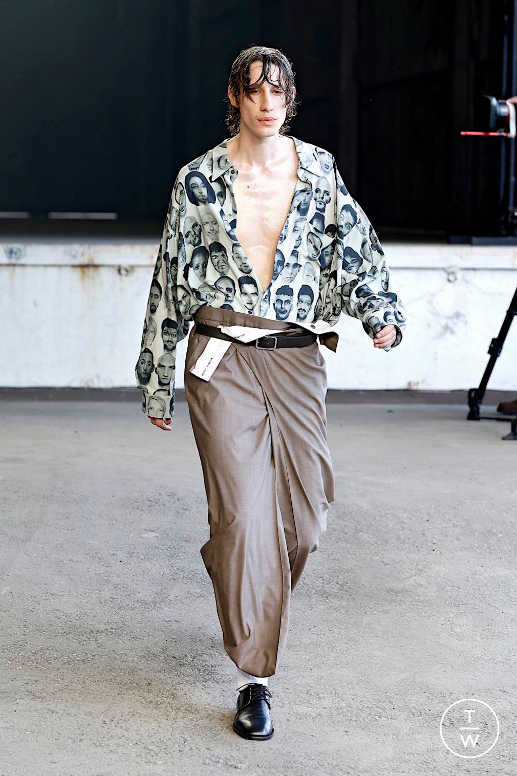 Fashion Week Milan Spring-Summer 2025 look 13 from the Magliano collection menswear