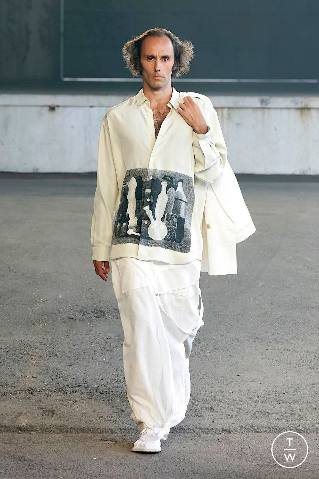 Fashion Week Milan Spring/Summer 2025 look 36 de la collection Magliano menswear