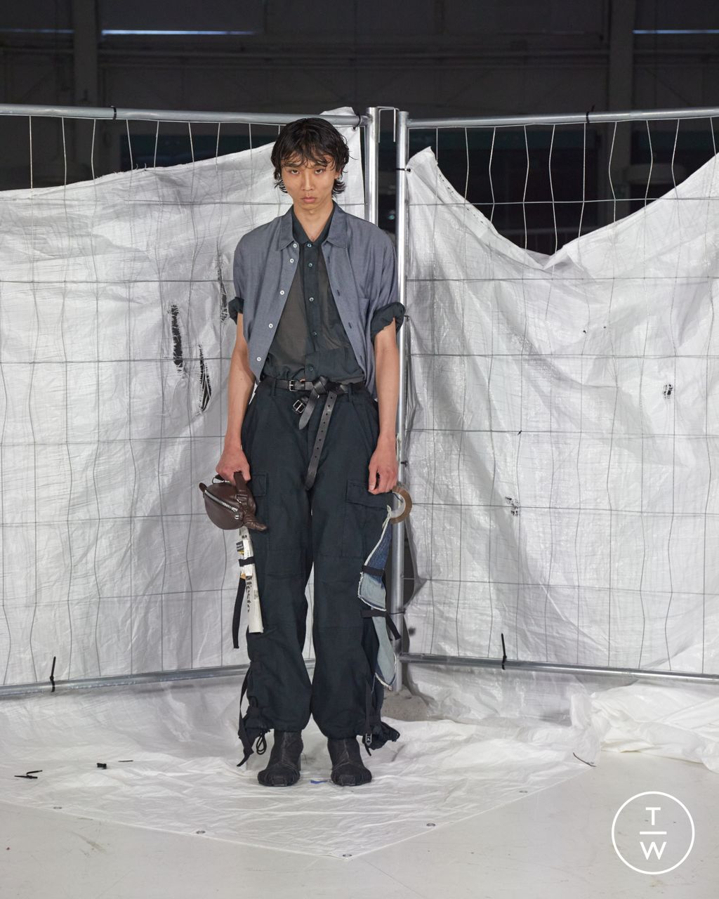 Fashion Week Milan Spring/Summer 2024 look 16 from the Magliano collection 男装