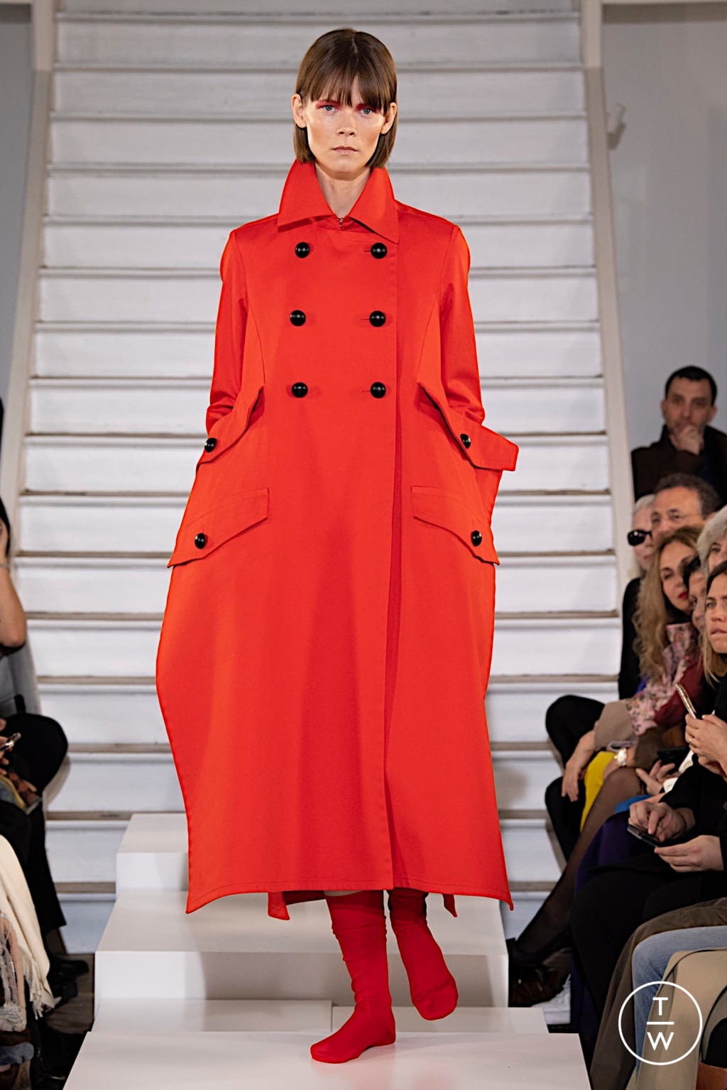 Fashion Week Paris Fall/Winter 2020 look 14 from the Maison Rabih Kayrouz collection 高级定制