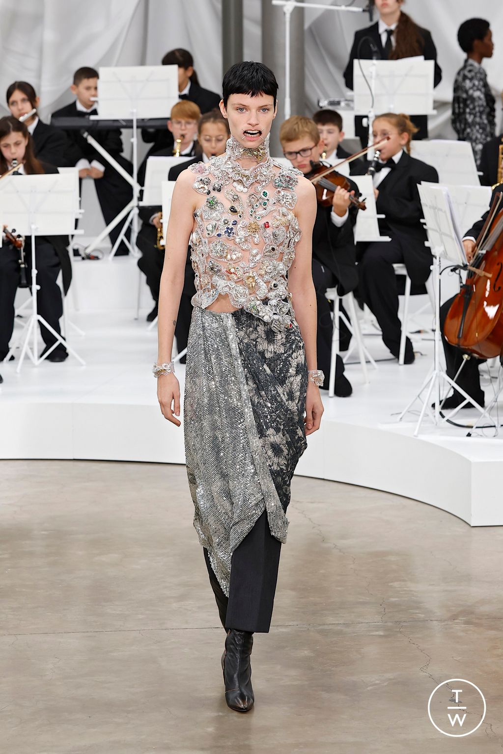 Fashion Week Paris Spring/Summer 2026 look 45 from the Maison Margiela collection womenswear