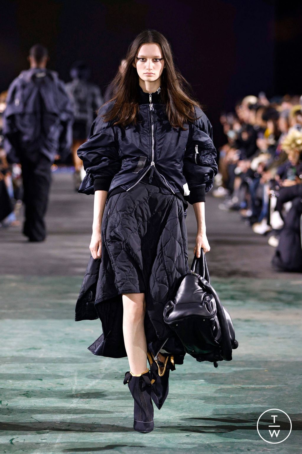 Fashion Week Paris Fall/Winter 2025 look 10 from the Maison Mihara Yasuhiro collection menswear